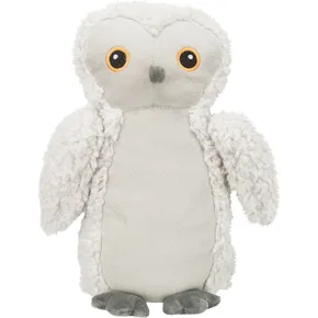Be Eco Eule EMILY, Plüschtier mit Sound für Hunde, 28 cm, weiß